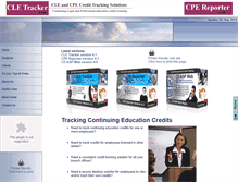 Tablet Screenshot of cletracker.com